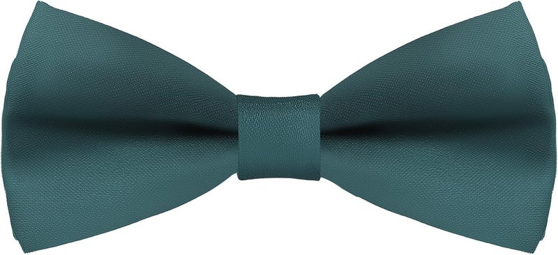 Eshwb Kids Bow Tie, Classic Solid Color Pre-Tied Bow Tie Adjustable Neck Bowtie for Boys Wedding Parties - Image 1